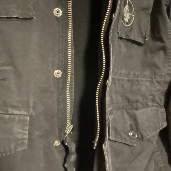 Obey x Public Enemy Propaganda Field Jacket Mens Medium Black Hooded HTF - Picture 3 of 11